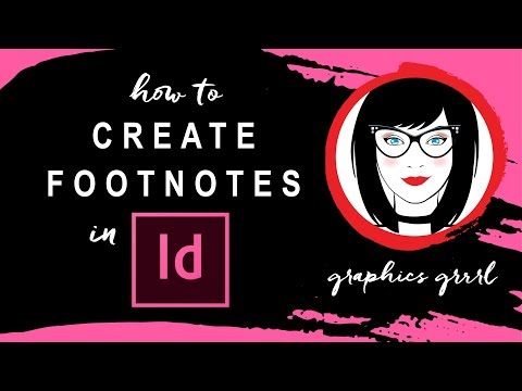 Video: How To Make A Footnote In Indesign