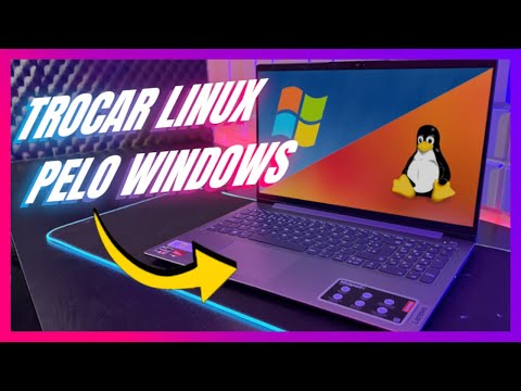 Como instalar o WINDOWS em Notebook comprado com LINUX 2023 Atualizado Fácil e Rápido! (win 10 e 11)