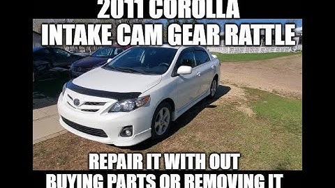 Toyota Cam gear rattle repaired with out buying parts