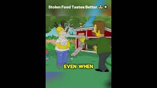 The Simpsons Predicted: Stolen Food Tastes Better 🤯🍳 | Homer &amp; Bart’s Egg Theory #shorts