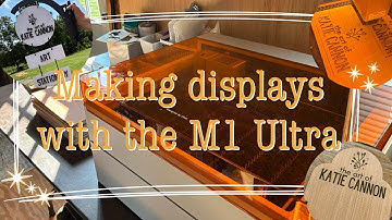 Making Vendor Displays and more with the Xtool M1 Ultra Laser Machine