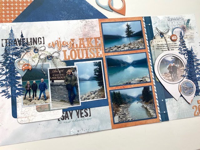 Vacationing - This Is Life, Travel themed 2 page Scrapbooking