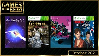 Xbox Live Games With Gold October 2021