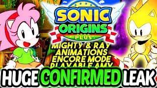 NEW Sonic Origins Plus CONFIRMED LEAK, Playable Amy, Adding Games, Encore Mode, &amp; More!
