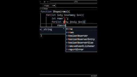 Create Triangle Shape in JavaScript | JS Shorts | Nested Loop Function | JavaScript Tips | JS