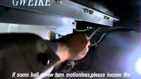 gweike laser cutting machine up down Z axis problem solving