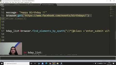 How to create a FaceBook Birthday Bot - India