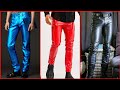 Men's Leather Pants Collection 2020 | New Punk Trousers Skinny Genuine Leather Pants