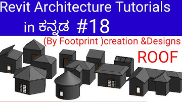 Roof By Footprint / How to make Roof in REVIT/ Revit Architecture Beginner Tutorials in Kannada