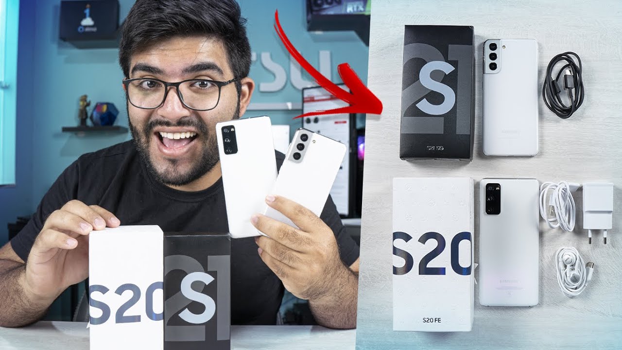 TRETA! Galaxy S21 vs Galaxy S20 FE! São BEM DIFERENTES! Qual comprar? A Diferença é grande?