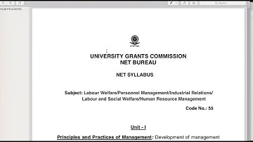 UGC NET JRF (JUNE 2020 )- Lecture 3: Subject Selection (HRM Vs Management)