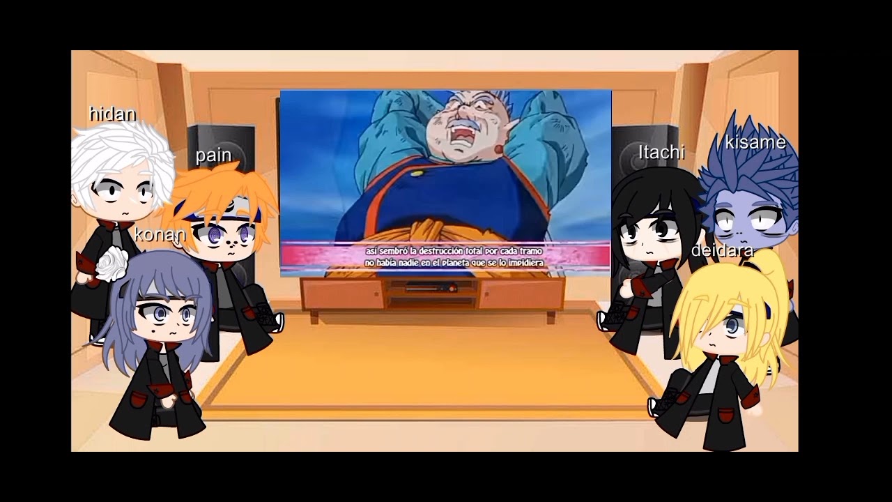 los Akatsukis reaccionan a el rap de majin buu