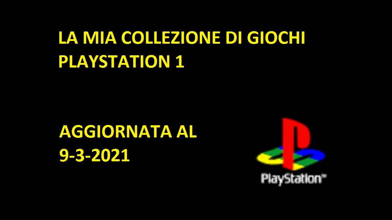 La mia collezione di giochi Playstation 1 aggiornata al 9-3-2021