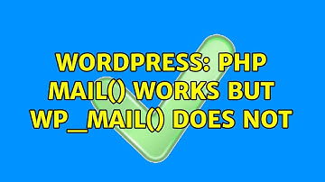 Wordpress: PHP mail() works but wp_mail() does not (3 Solutions!!)