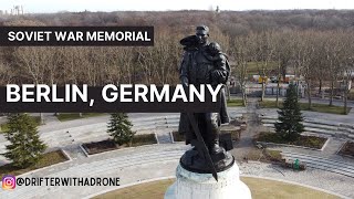 Aerial Footage Soviet War Memorial | Berlin, Germany