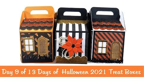 Day 9 of 13 Days of Halloween for 2021 Treat Boxes Tutorial Polly