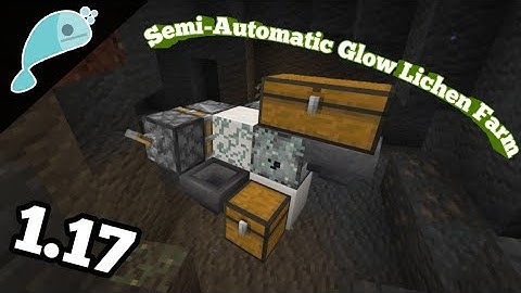 1.17 Semi-Automatic Glow Lichen Farm (Minecraft Bedrock, MCPE, XBOX, Win10, Playstation, Switch)