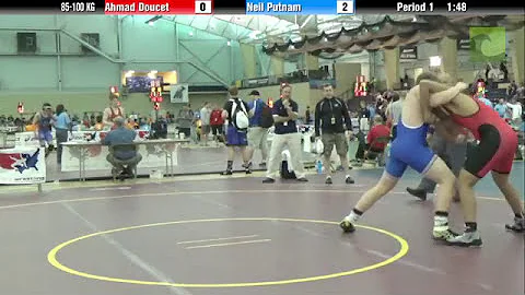 FILA Cadet 85-100 KG Ahmad Doucet vs. Neil Putnam