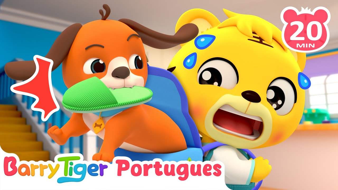 Animais com o Cachorrinho Bingo 🐶 | Canções Infantis | BarryTiger em Português