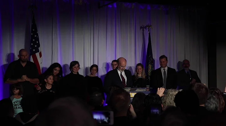 Pa. Gov. Tom Wolf and Lt. Gov.-elect John Fetterman election 2018 win