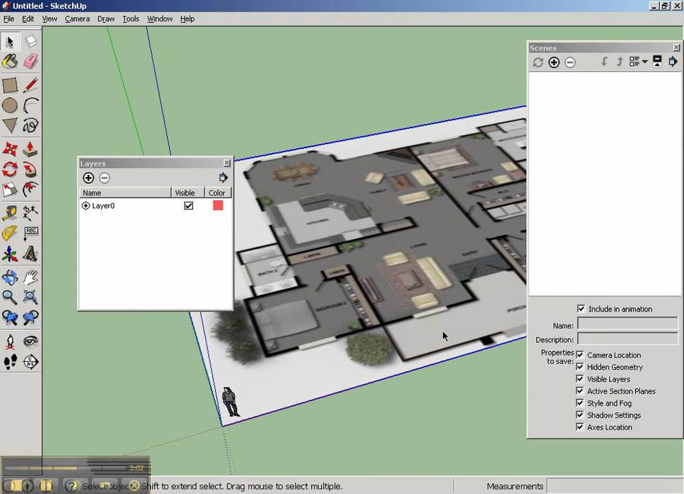  SketchUp  Floorplan part1 setup mp4 YouTube