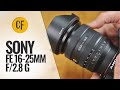 Sony fe 1625mm f28 g lens review