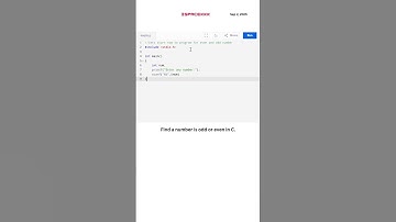 👉 C/C++ Program to Find Even & Odd Numbers | Coding Shorts