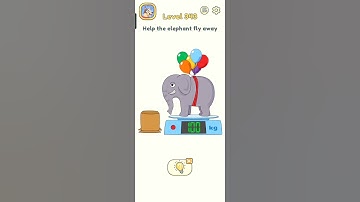DOP 5 (delete one part)level-343 help the elephant flay away