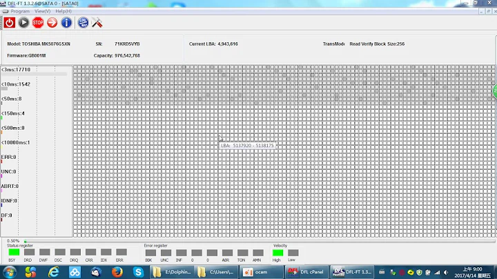 Toshiba HDD Refurbishing Reset Smart and ZeroFill