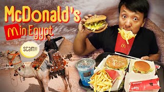 Egyptian McDonald's & SCAMMED BAD at The Pyramids in Cairo Egypt