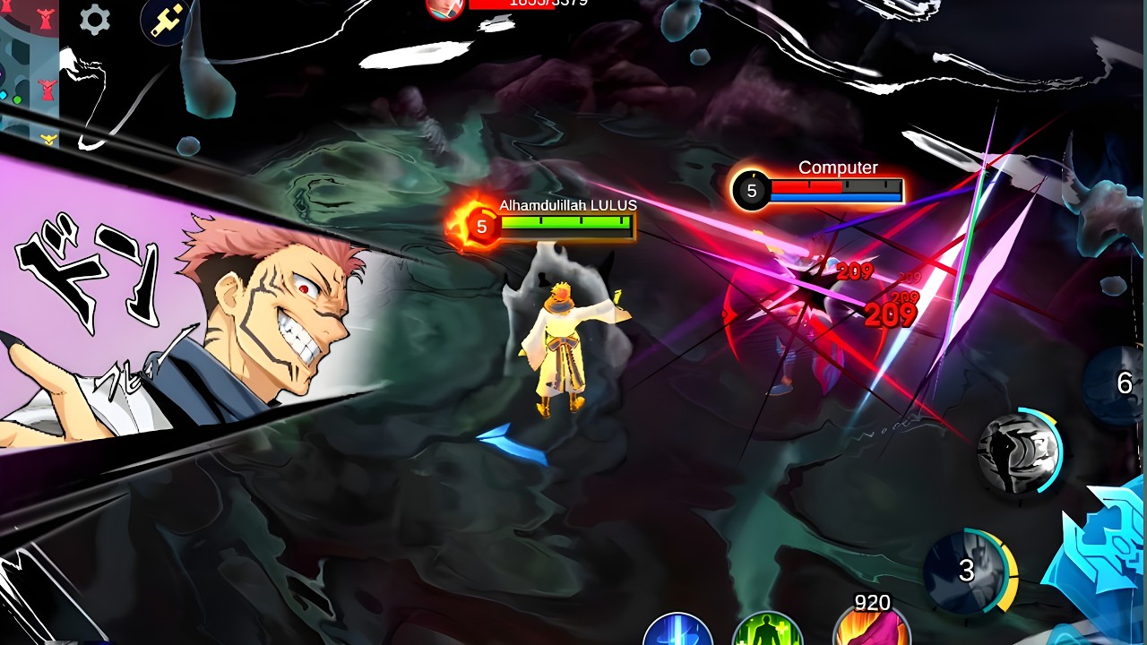 Yin JJK revamp Black Flash | Sukuna Cleave | Yin jujutsu kaisen | mobile legends (skin idea 💡)