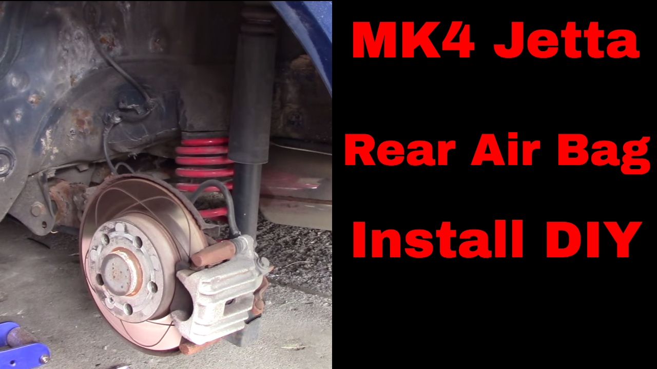 MK4 Jetta Rear Air Ride Install YouTube