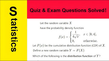 [ University Statistics / AP exam / IB exam ] Transforming a Random Variable to Uniform Distribution