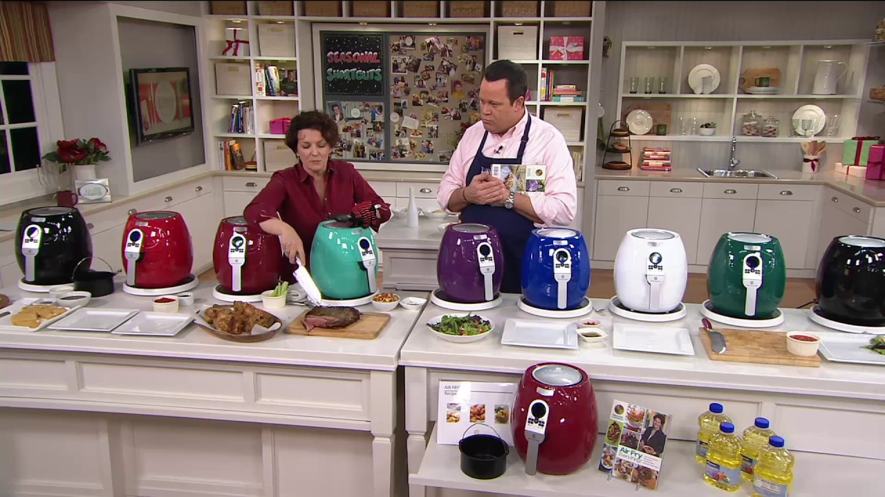 Cook's Essentials 3 qt. 1400 Watt Air Fryer with Recipe Book on QVC 