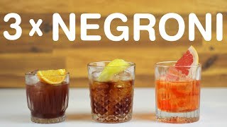 3 x Negroni Recipes Compared for Negroni Week!