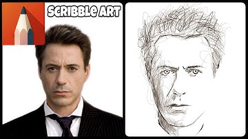 Autodesk Sketchbook tutorial.  How to Make Scribble Art.  with both Iphone and Android phones.