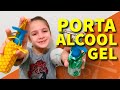 PORTA ÁLCOOL GEL 70% DE TECIDO - FAMÍLIA DIY