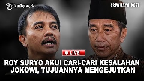 🔴Roy Suryo Akui Cari-cari Kesalahan Jokowi, Tujuannya Mengejutkan