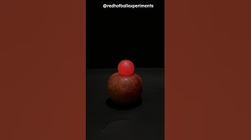 Red Hot Ball Vs Apple  #satisfying #asmr #experiment #redhotball #ice #science