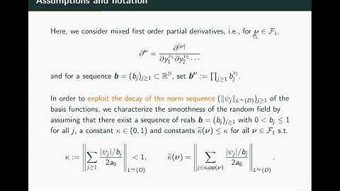 Adrian Ebert – Construction of QMC Finite Element Methods for Elliptic PDEs with Random ...