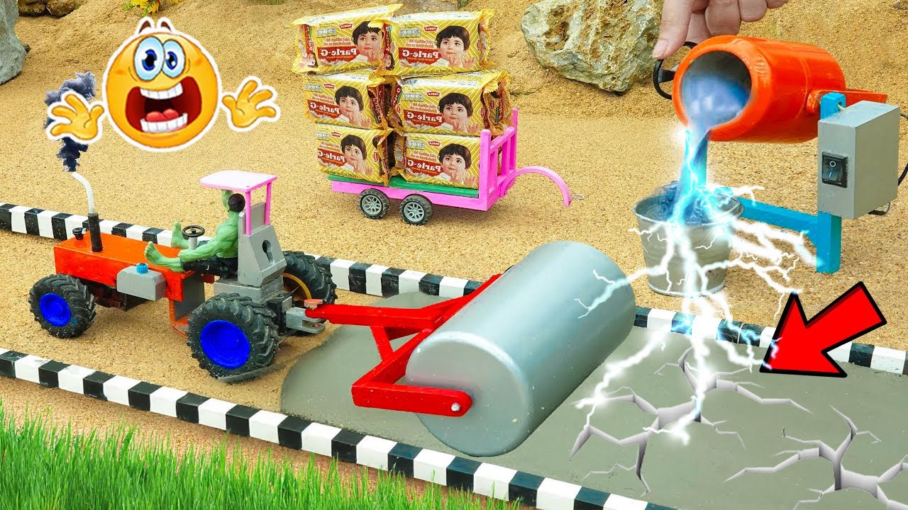 DIY Project: Make a Mini Motor Grader for Road Construction with Mini Tractor