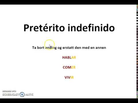 Video: Hvordan Verb Endrer Seg I Fortid