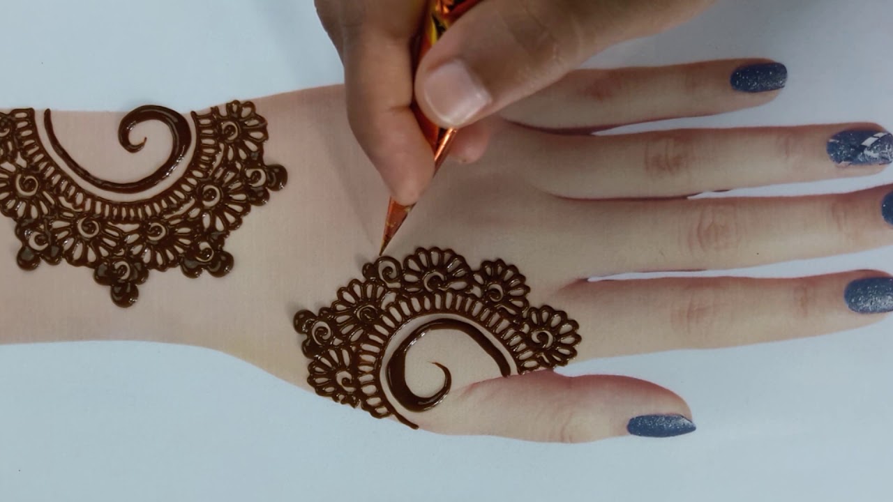 New back hand mehndi designs for hands - simple and easy mehndi design ...