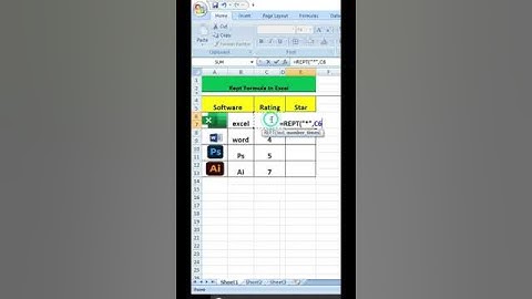 rept function in excel #excel #excel tips