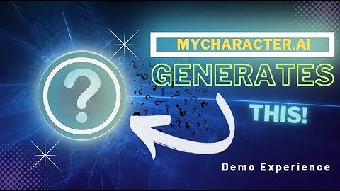MyCharacter.Ai - Demo Experience
