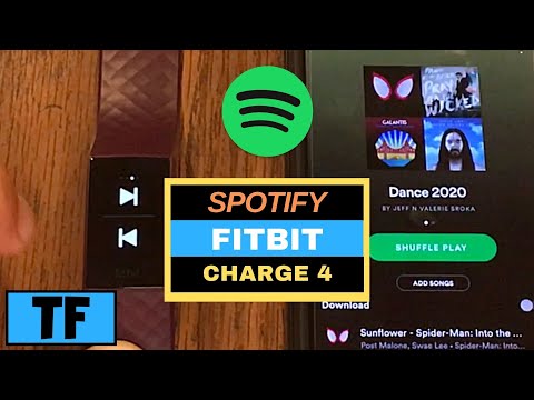 SPOTIFY APP ON FITBIT CHARGE 4 - How To Setup, Music Controls, Playlists, Overview!