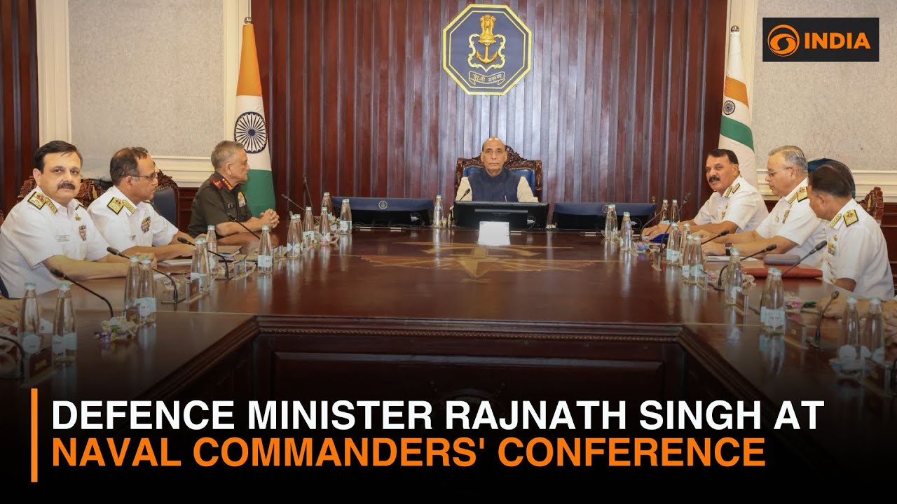 Defence Minister Rajnath Singh at Naval Commanders' Conference