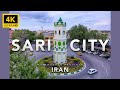 4k driving tour in sari city mazandaran province iran