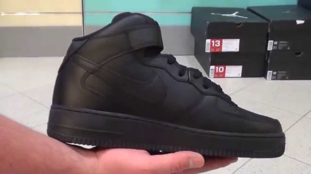 nike air force 1 mid 07 black