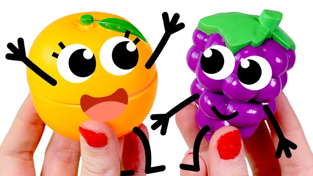 LEARN THE COLORS 🌈 Learning Colors and Having Fun with Cartoon Fruit